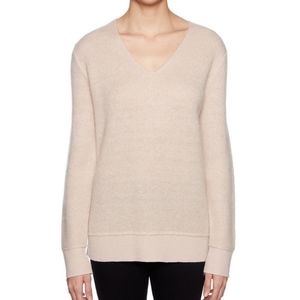 Magaschoni tan Wool Mohair blend vneck sweater NWOT 2